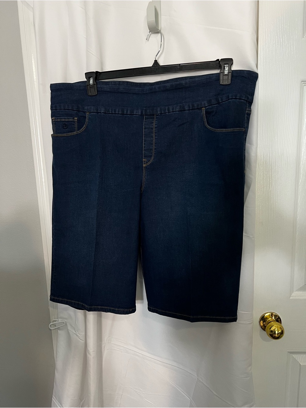 Gloria Vanderbilt Dark Blue Denim Bermuda Shorts